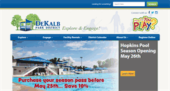 Desktop Screenshot of dekalbparkdistrict.com